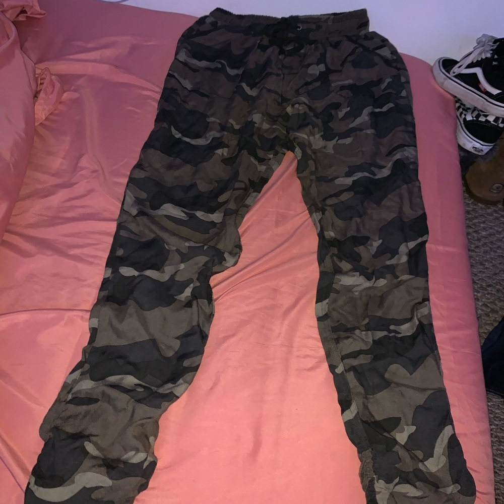 rewash green camo joggers